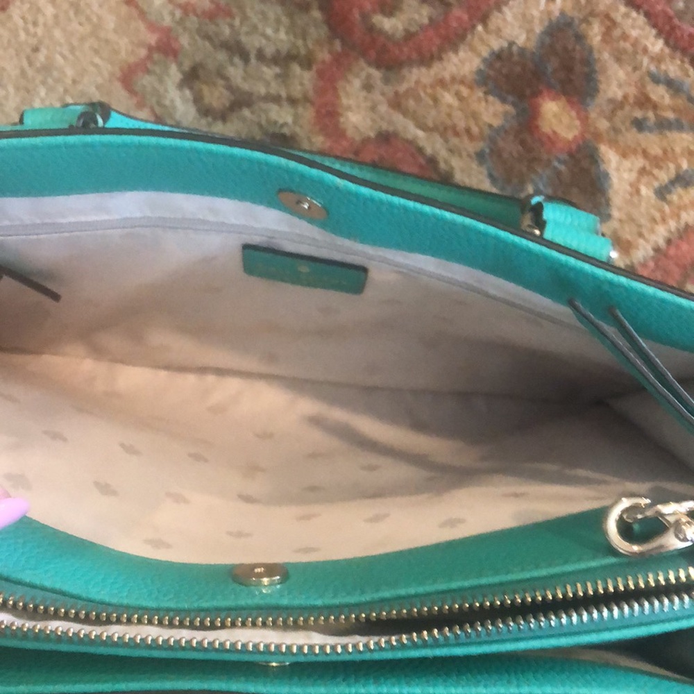 ♠️ Kate Spade green leather handbag - Picture 5 of 12